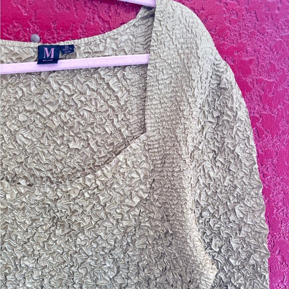 Milano y2k popcorn shirt Olive Green - Picture 5 of 7